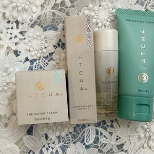 NEW Tatcha Skincare Bundle - The Matcha Cleanse, Essence, Mist & Water Cream